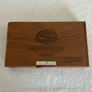 Padron wooden cigar box